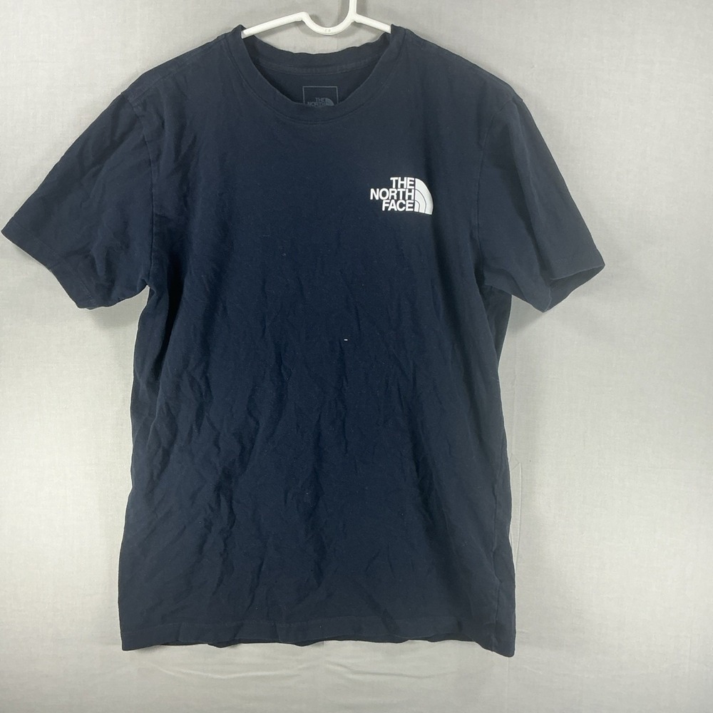 The North Face Mens Black Graphic Print Cotton Short Sleeve T-Shirt Size Medium